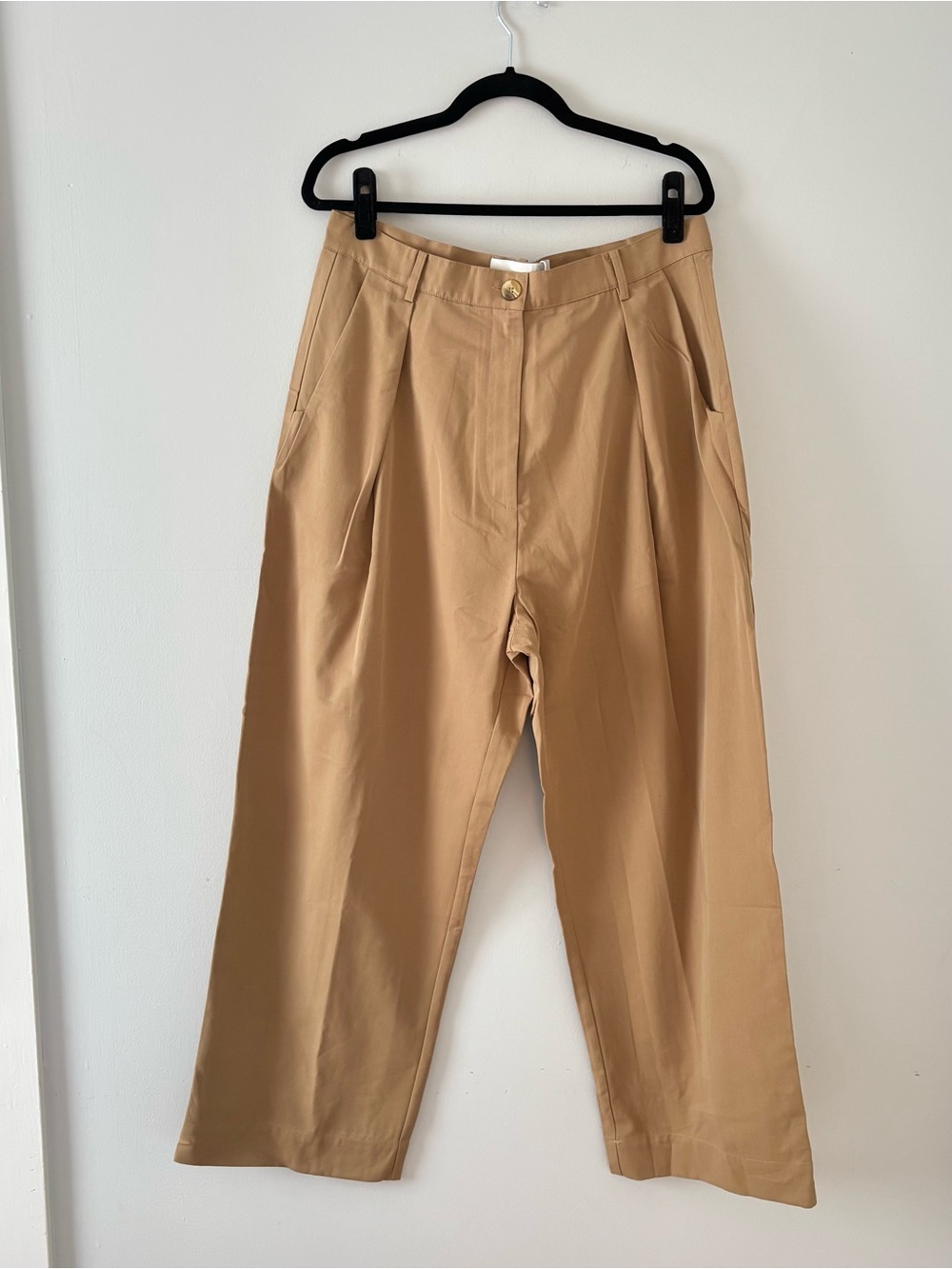 WRAY NWT Fielding Pant Tan High-Rise Trouser Bottoms Ankle Old Money Khaki
